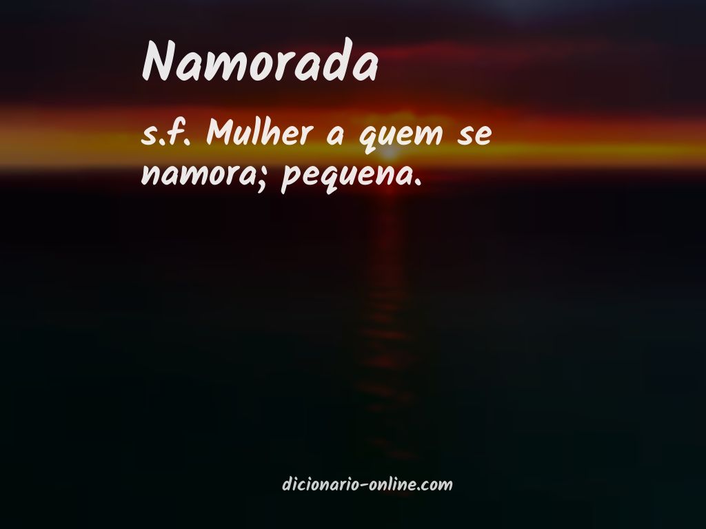 Significado de namorada