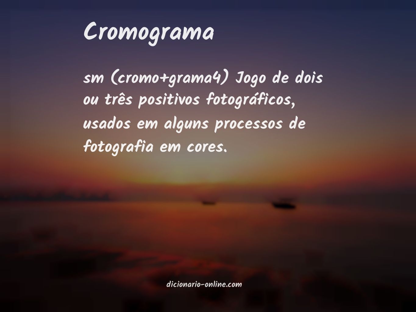 Significado de cromograma