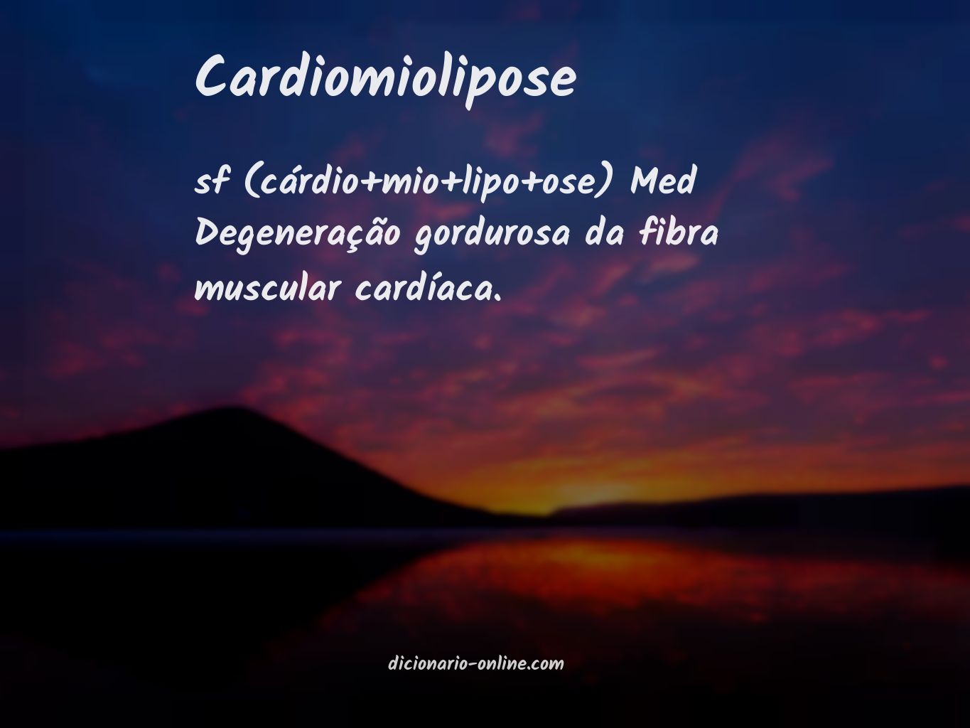 Significado de cardiomiolipose