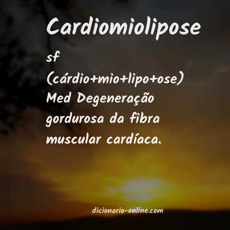 Significado de cardiomiolipose