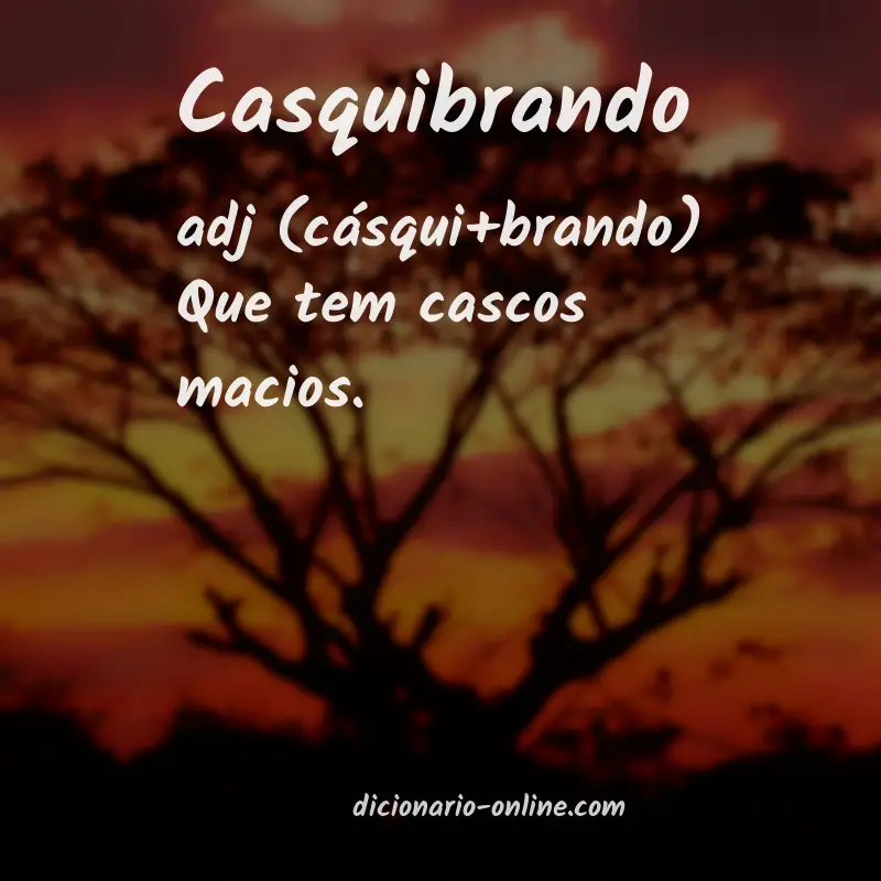 Significado de casquibrando