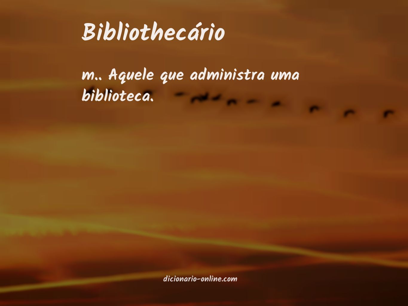 Significado de bibliothecário