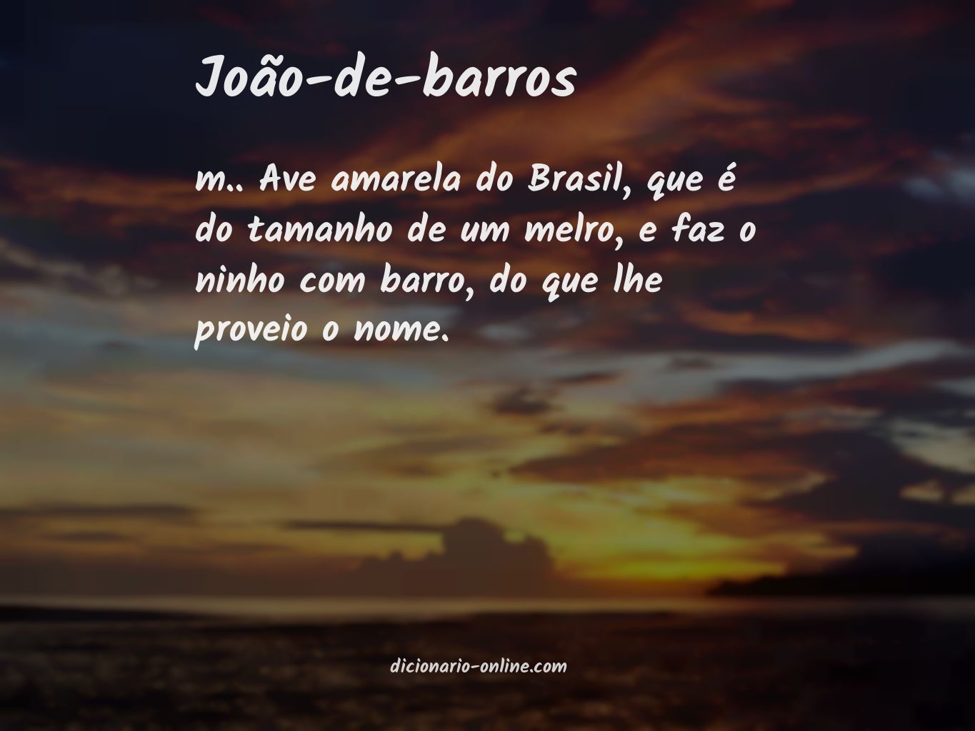 Significado de joão-de-barros