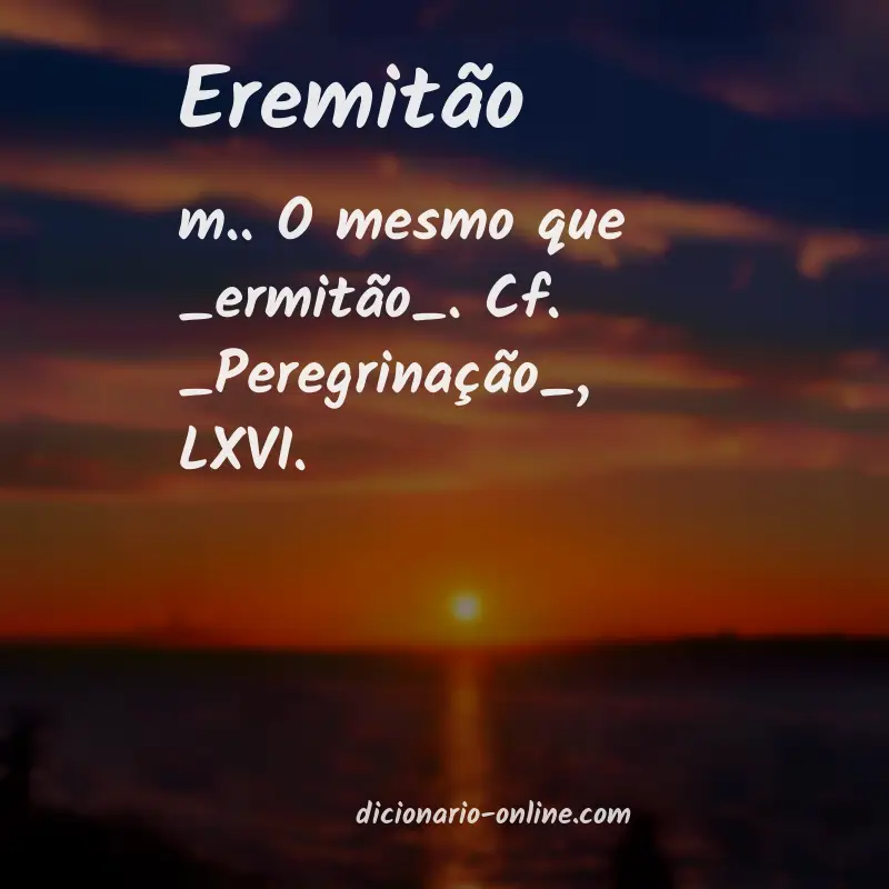 Significado de eremitão