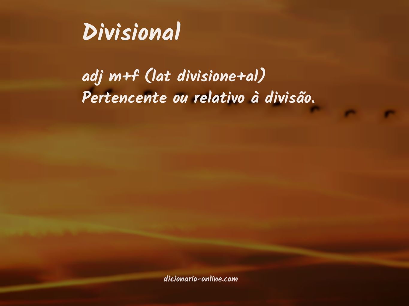 Significado de divisional