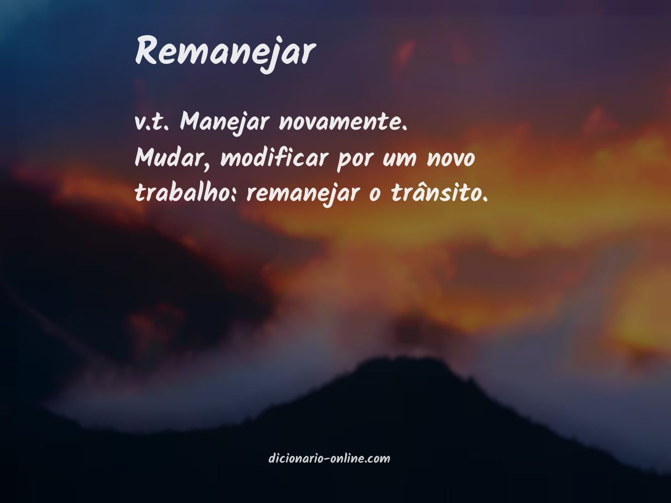 Significado de remanejar