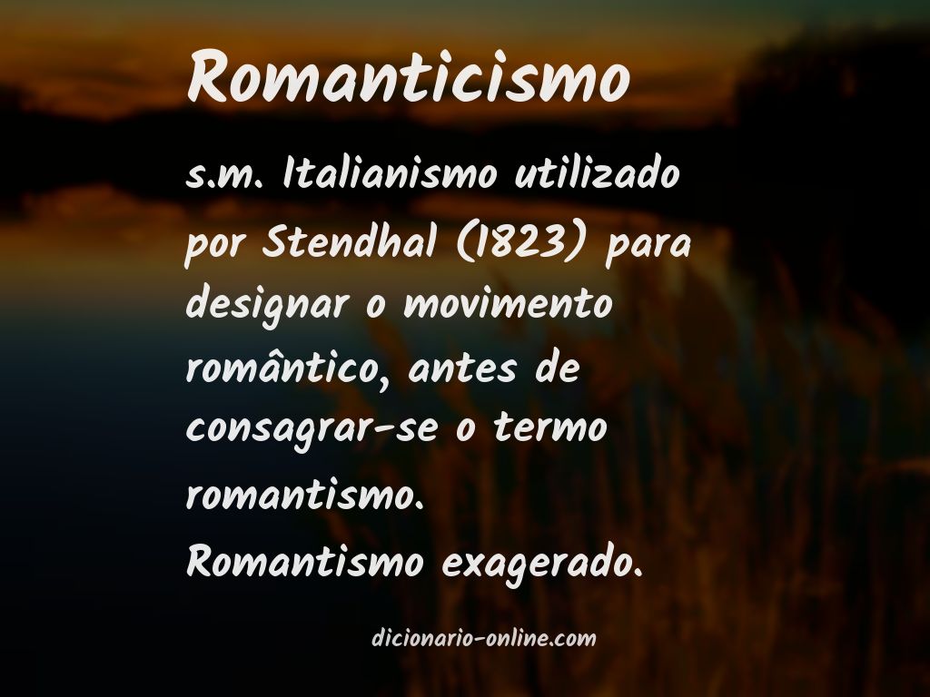 Significado de romanticismo