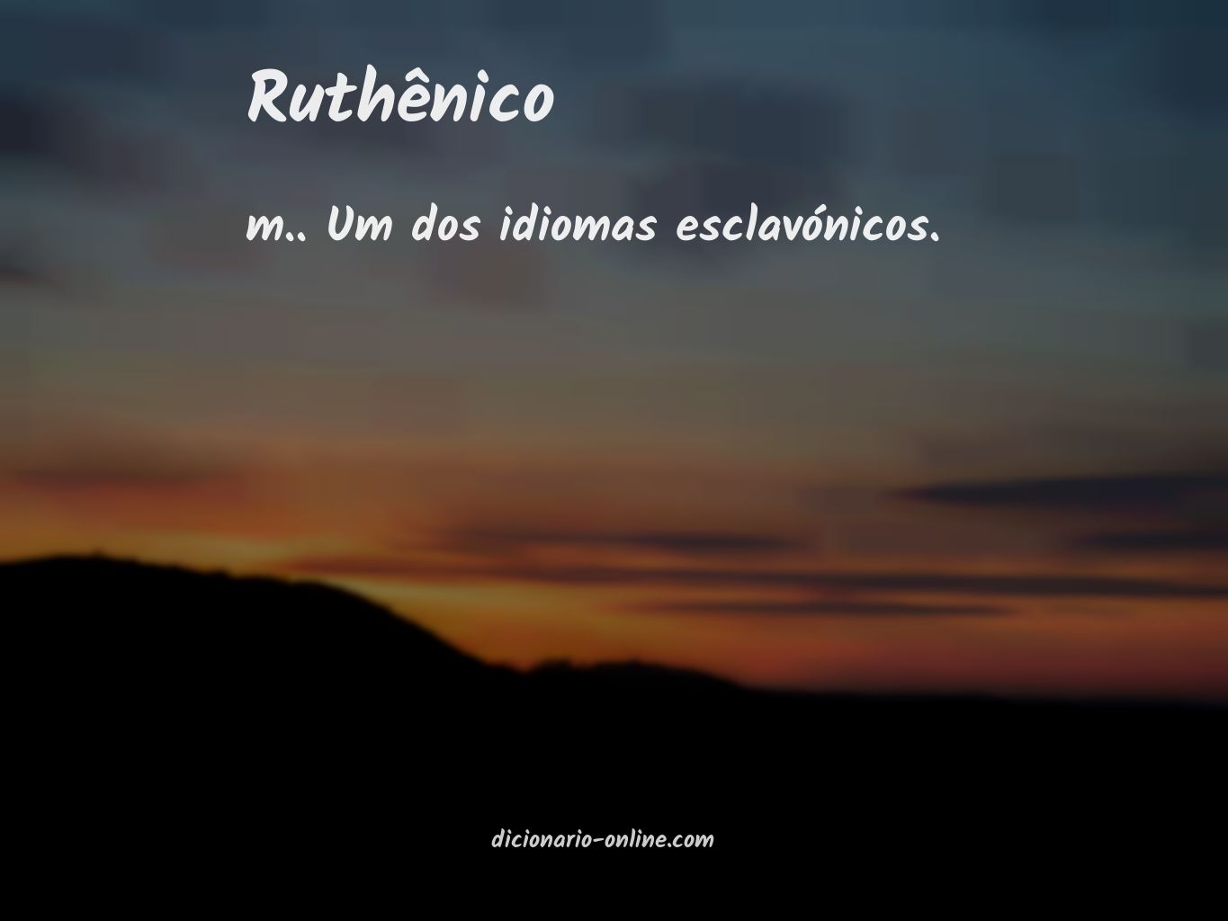 Significado de ruthênico