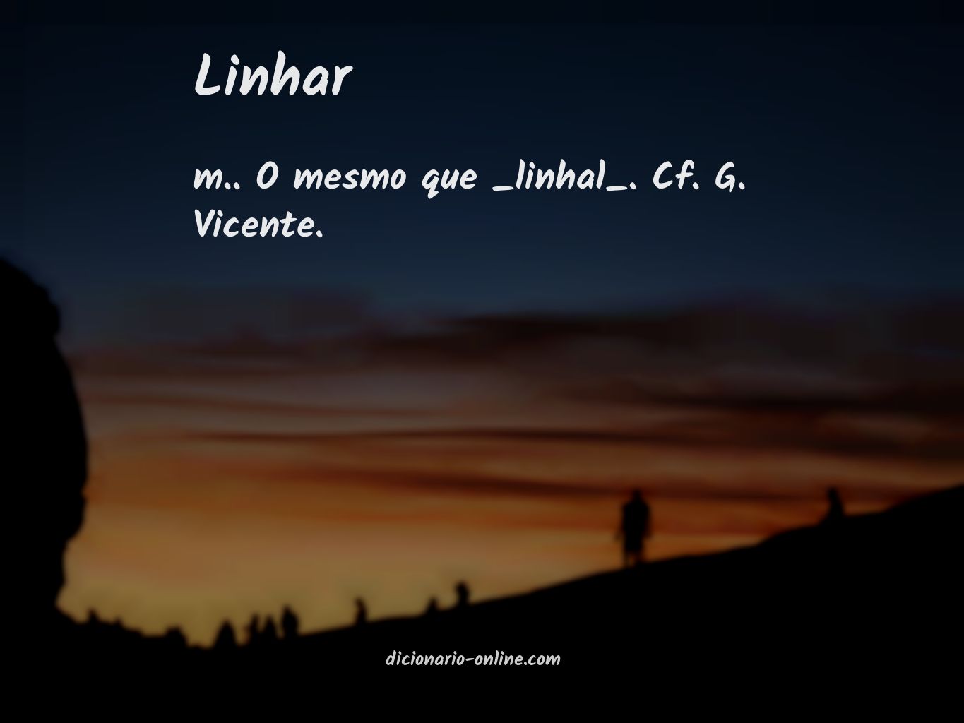 Significado de linhar