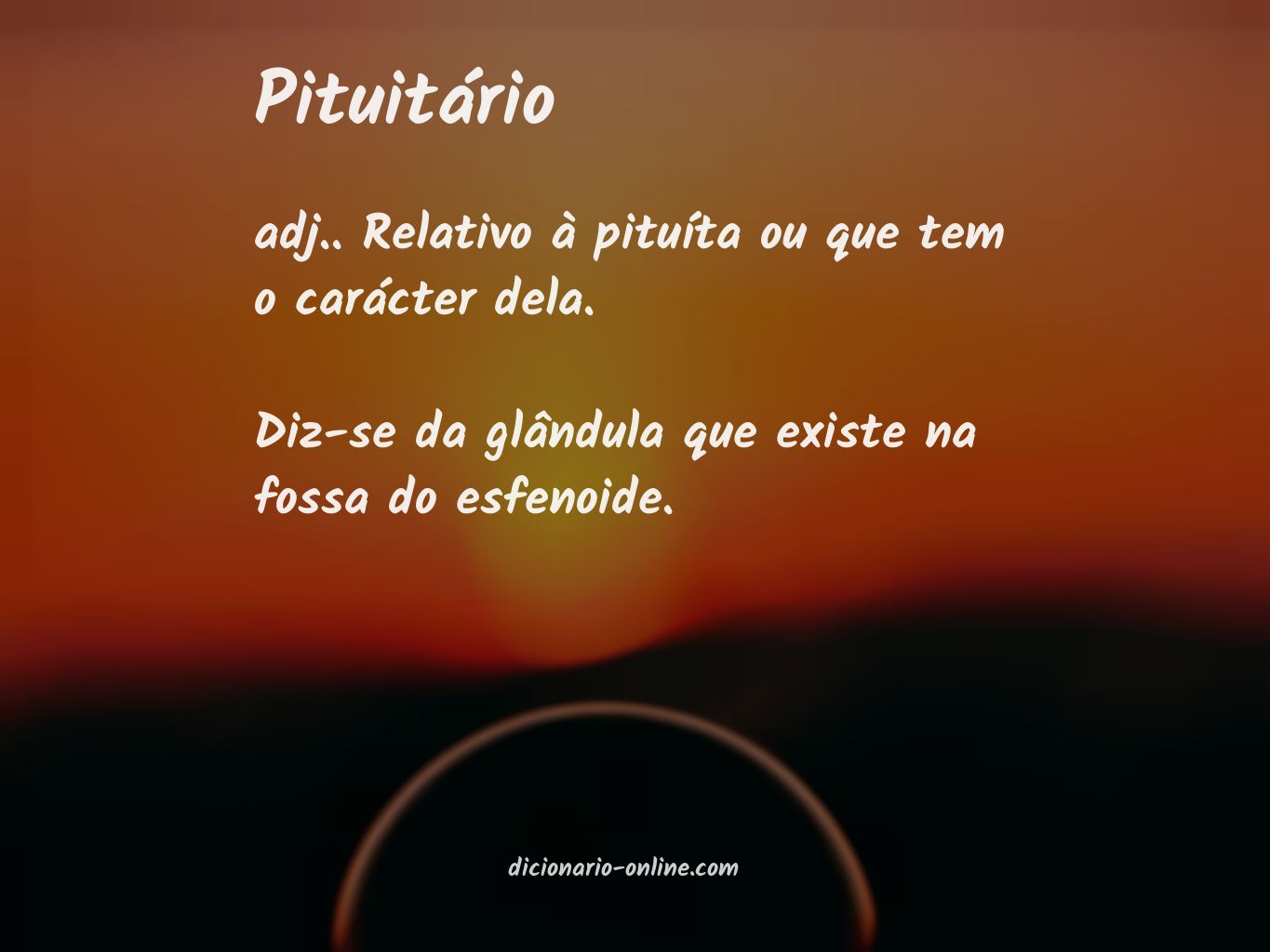 Significado de pituitário