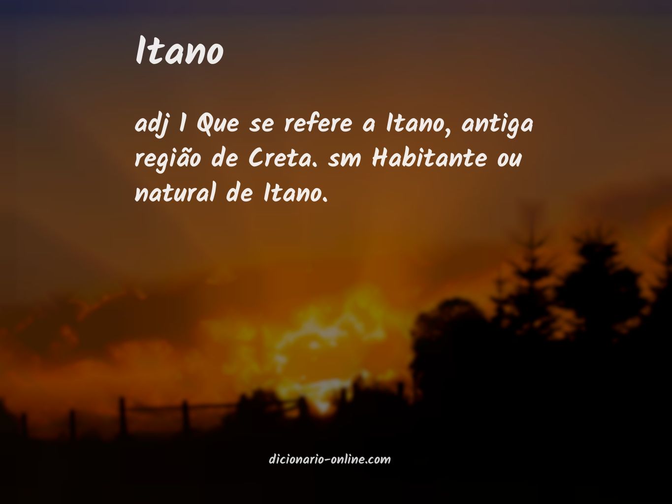 Significado de itano