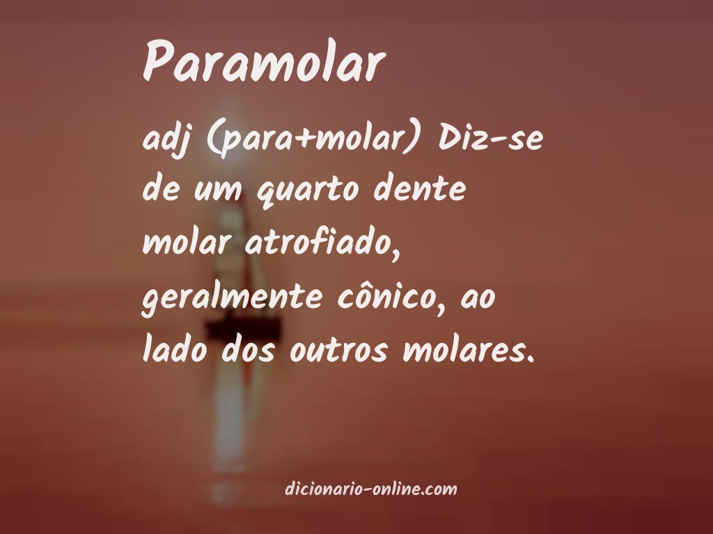 Significado de paramolar