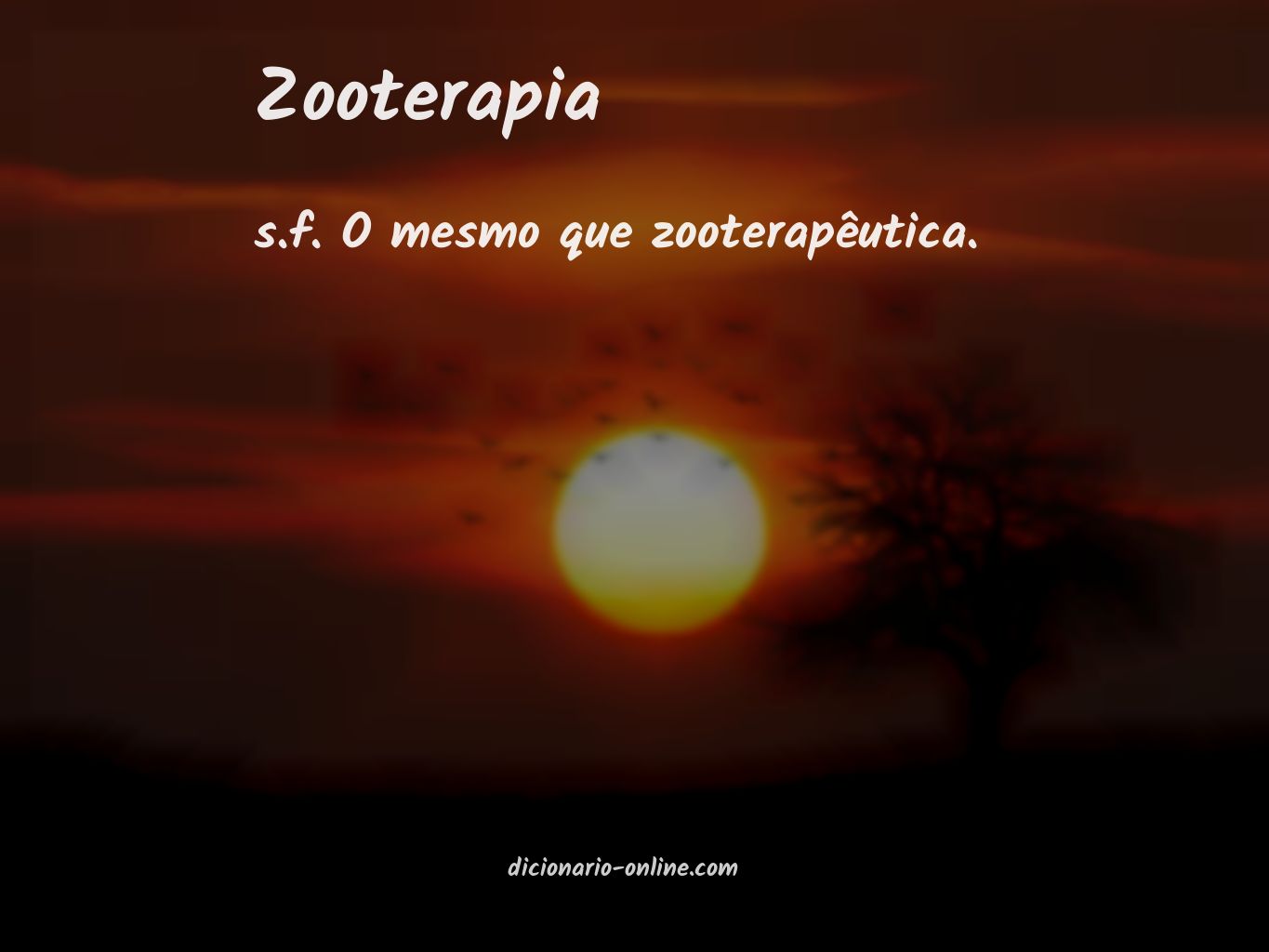 Significado de zooterapia