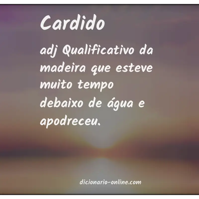 Significado de cardido