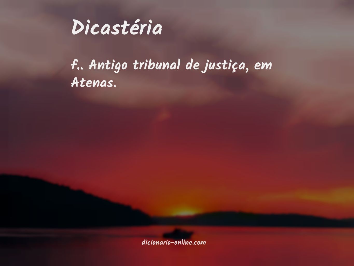 Significado de dicastéria