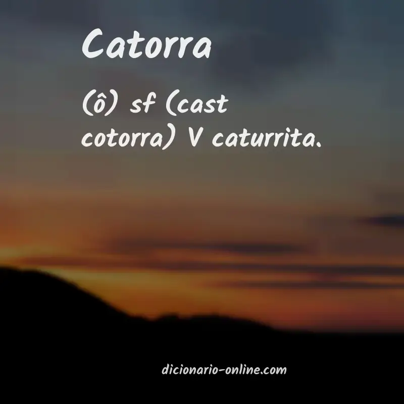 Significado de catorra