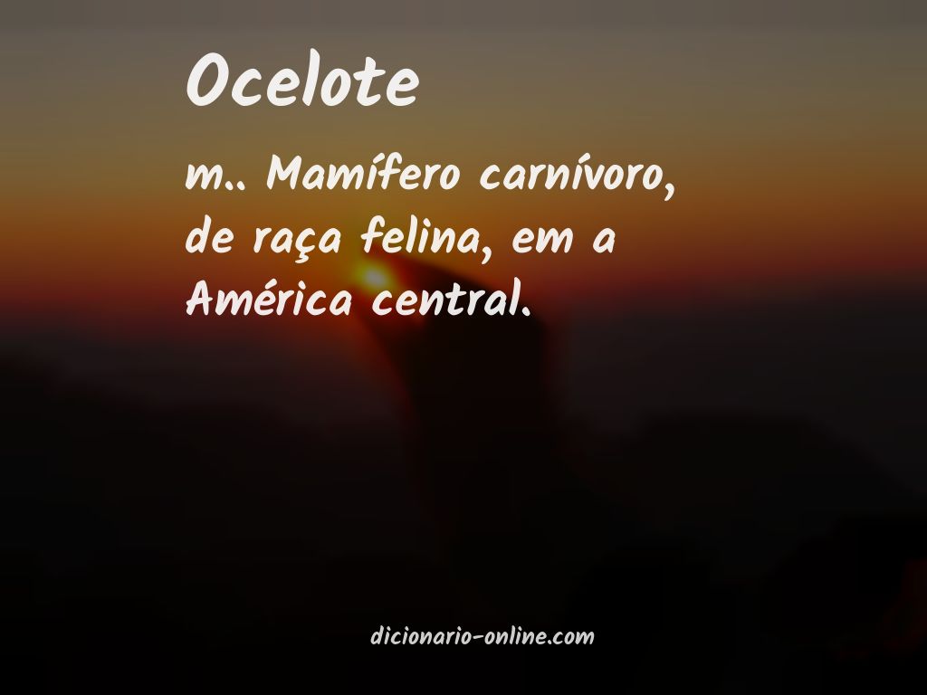 Significado de ocelote