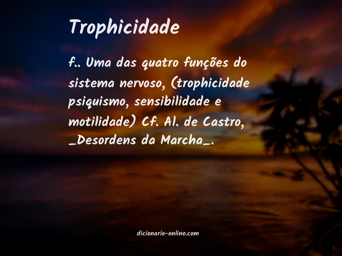 Significado de trophicidade