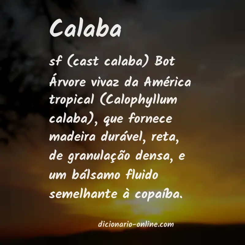 Significado de calaba