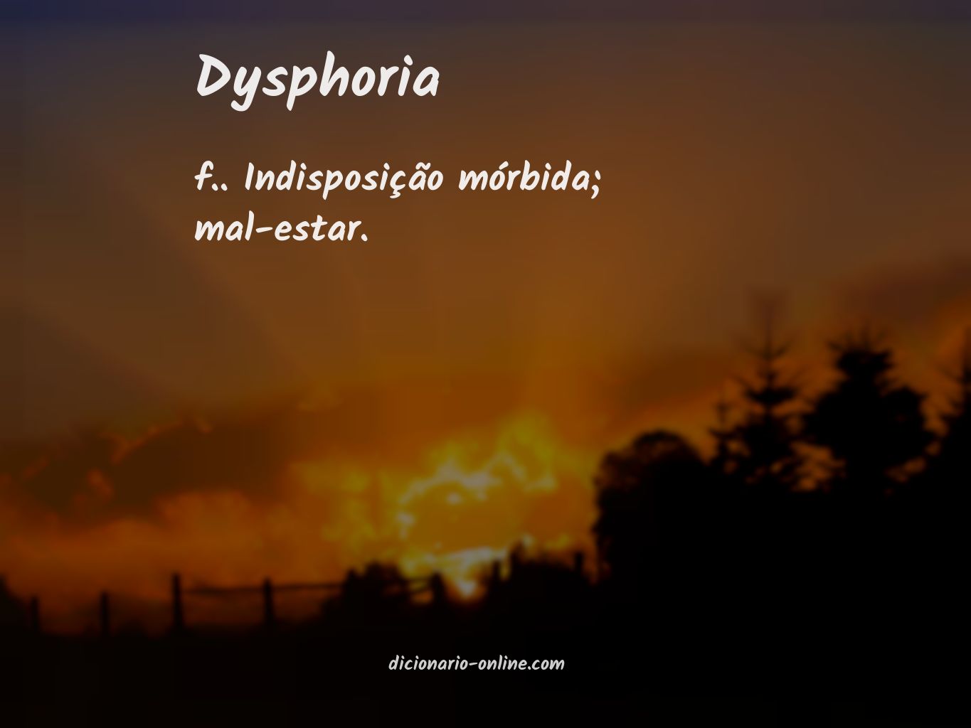 Significado de dysphoria