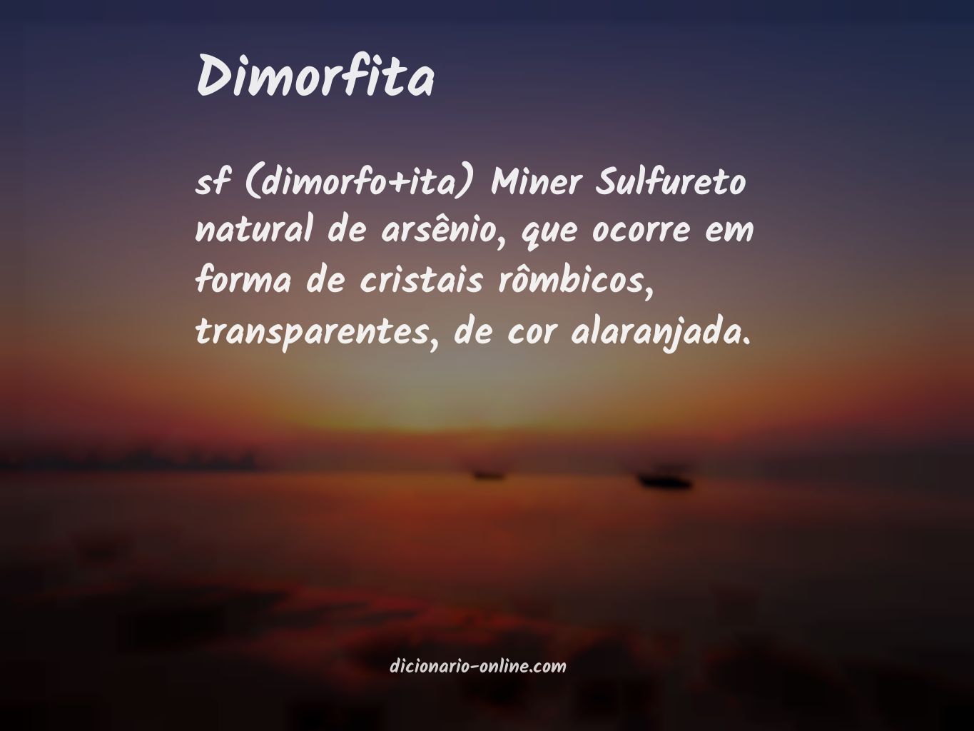 Significado de dimorfita