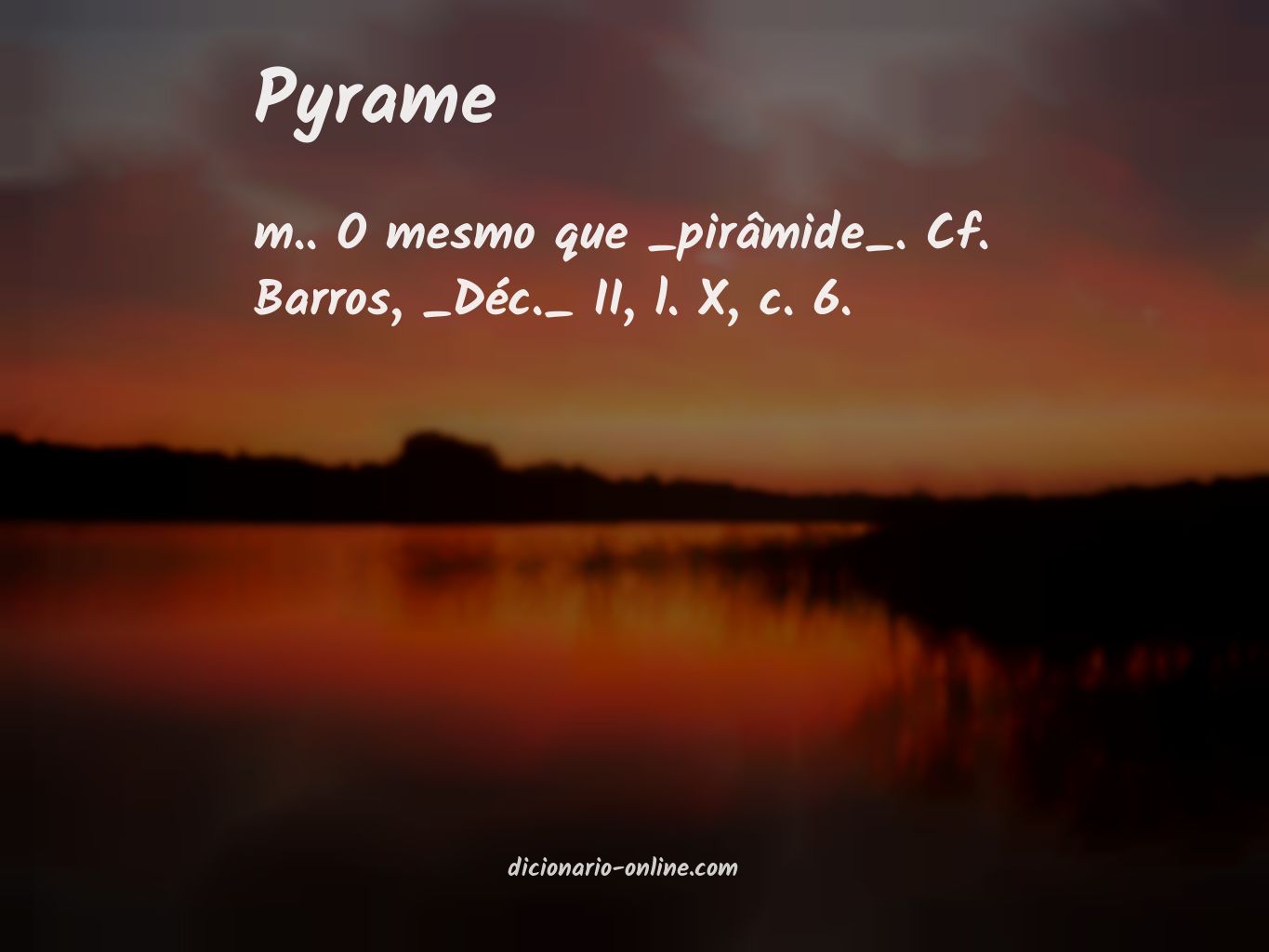 Significado de pyrame