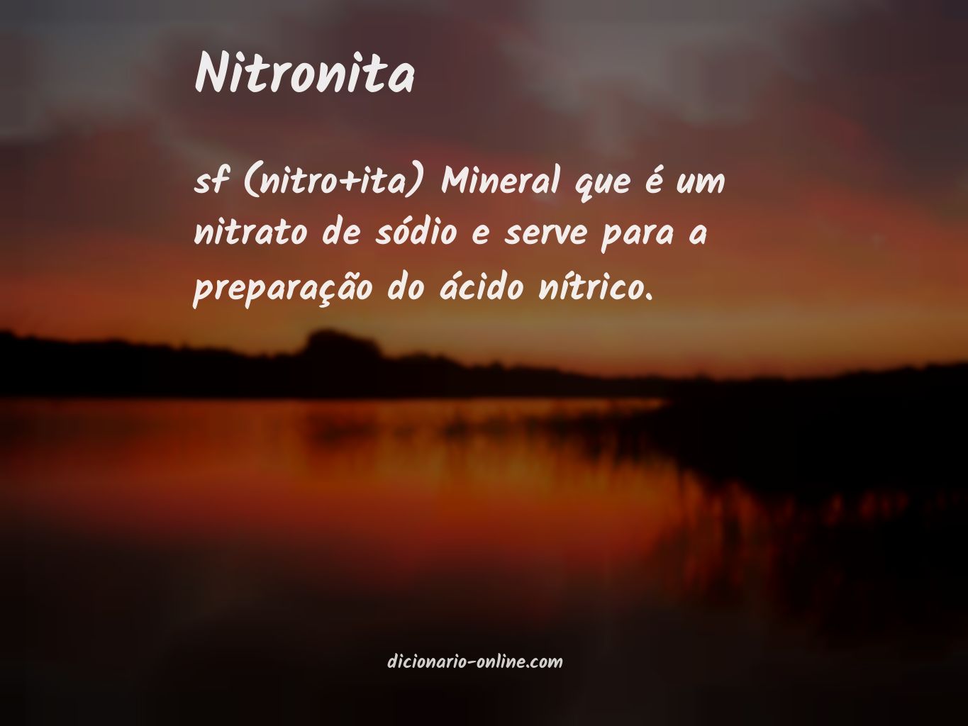 Significado de nitronita