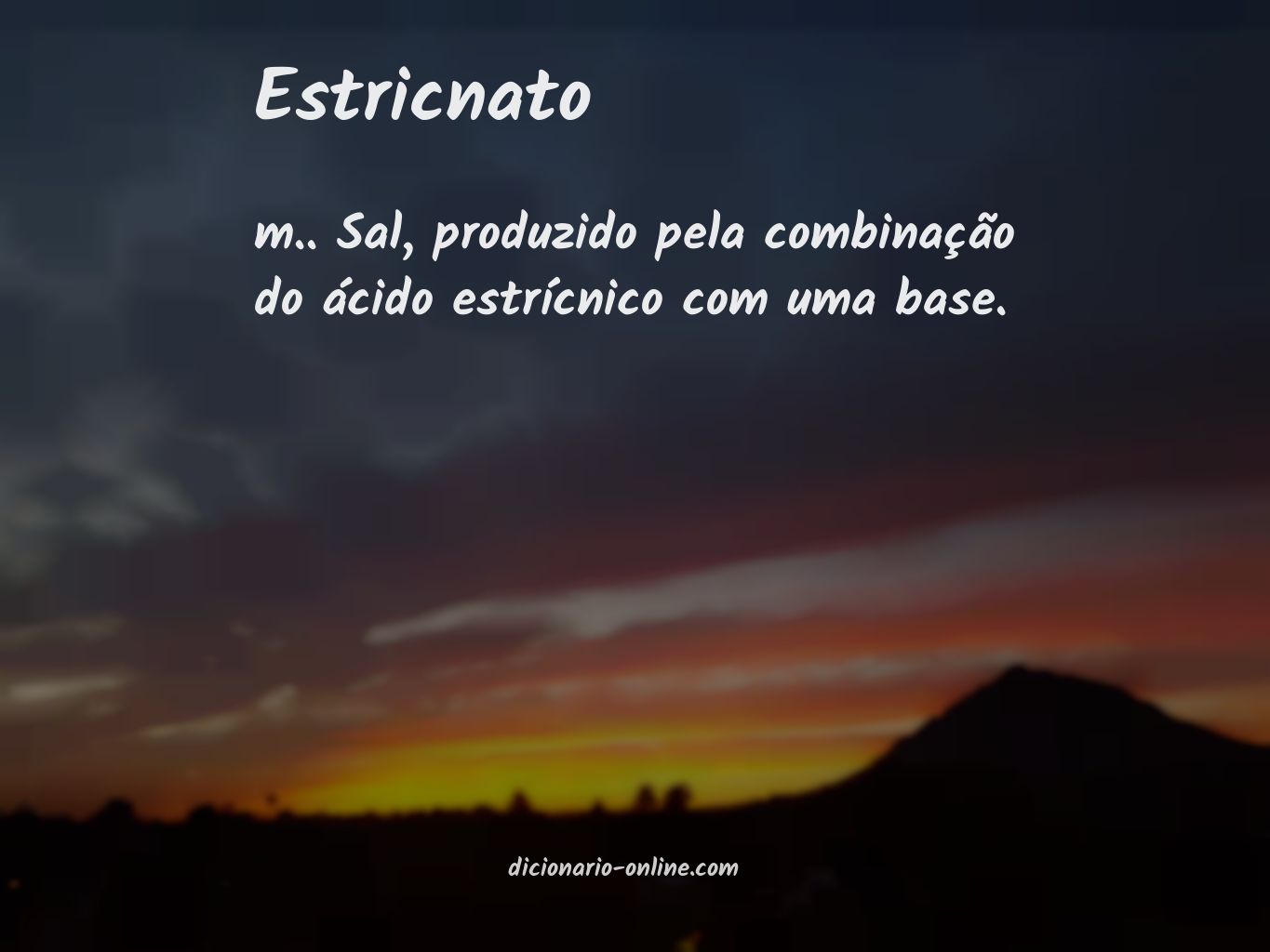 Significado de estricnato