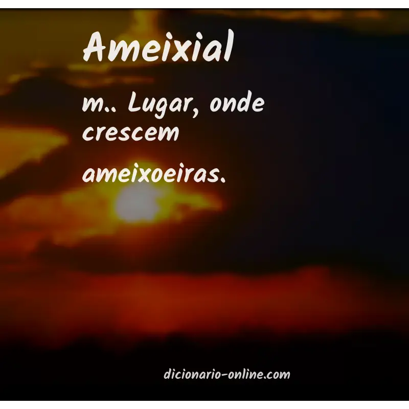 Significado de ameixial