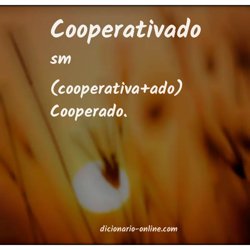 Significado de cooperativado