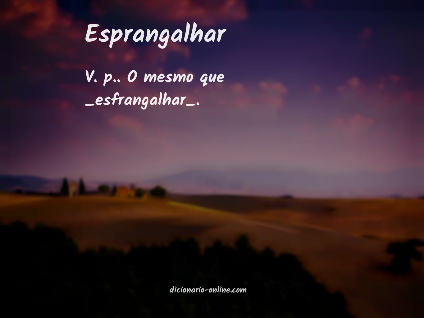 Significado de esprangalhar