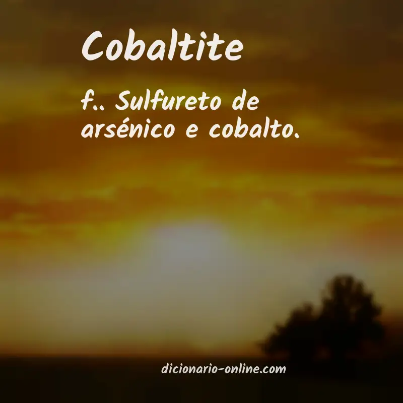 Significado de cobaltite