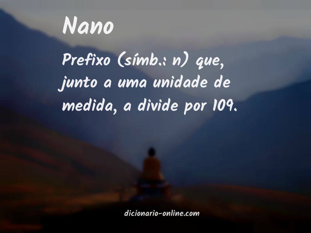 Significado de nano