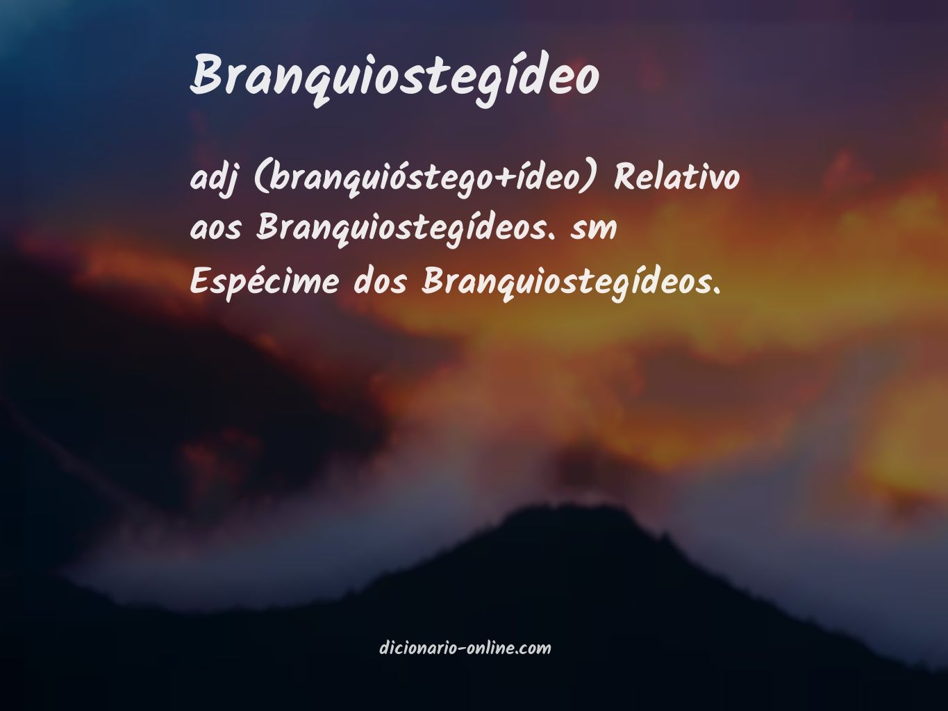 Significado de branquiostegídeo