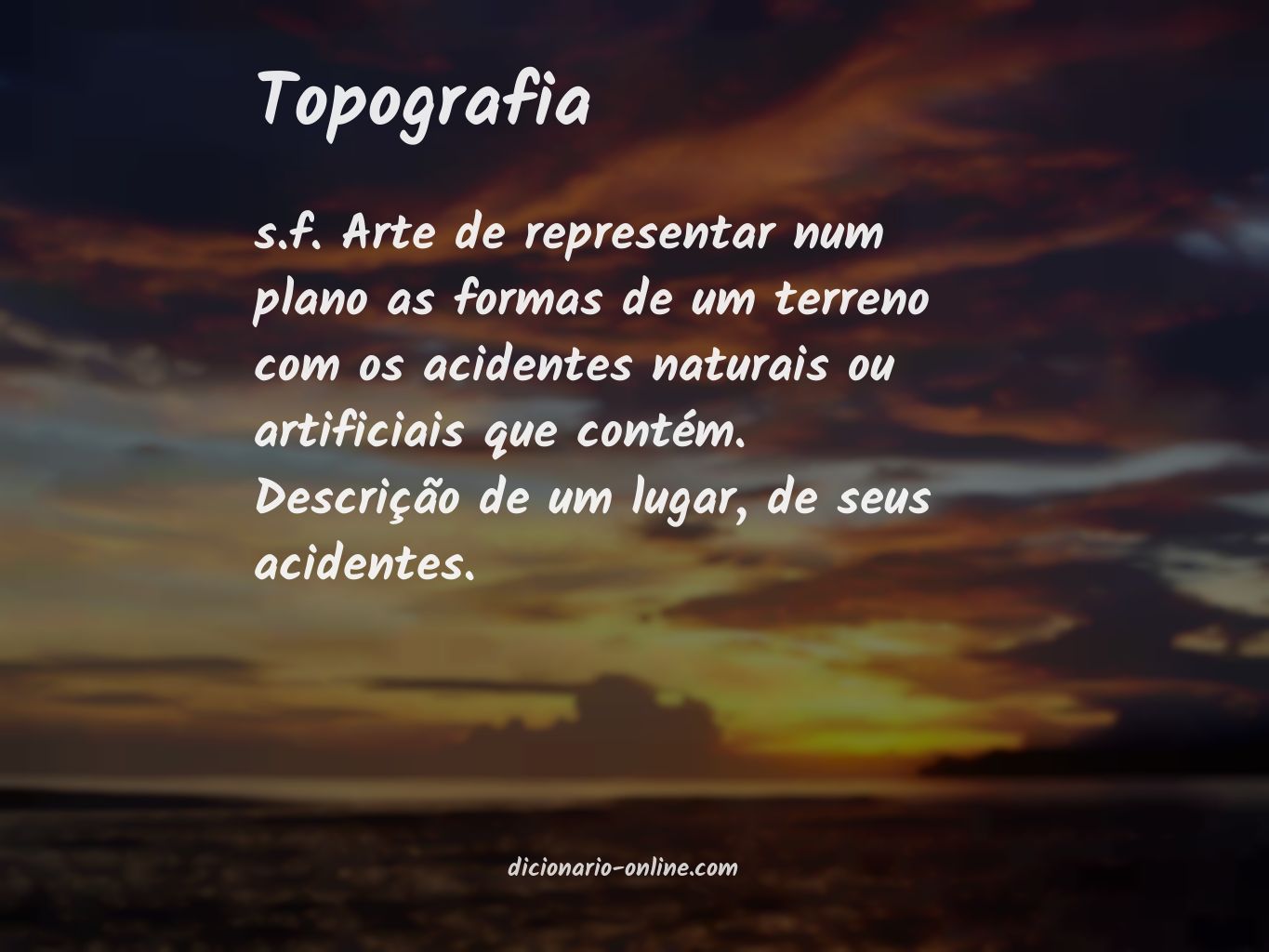 Significado de topografia