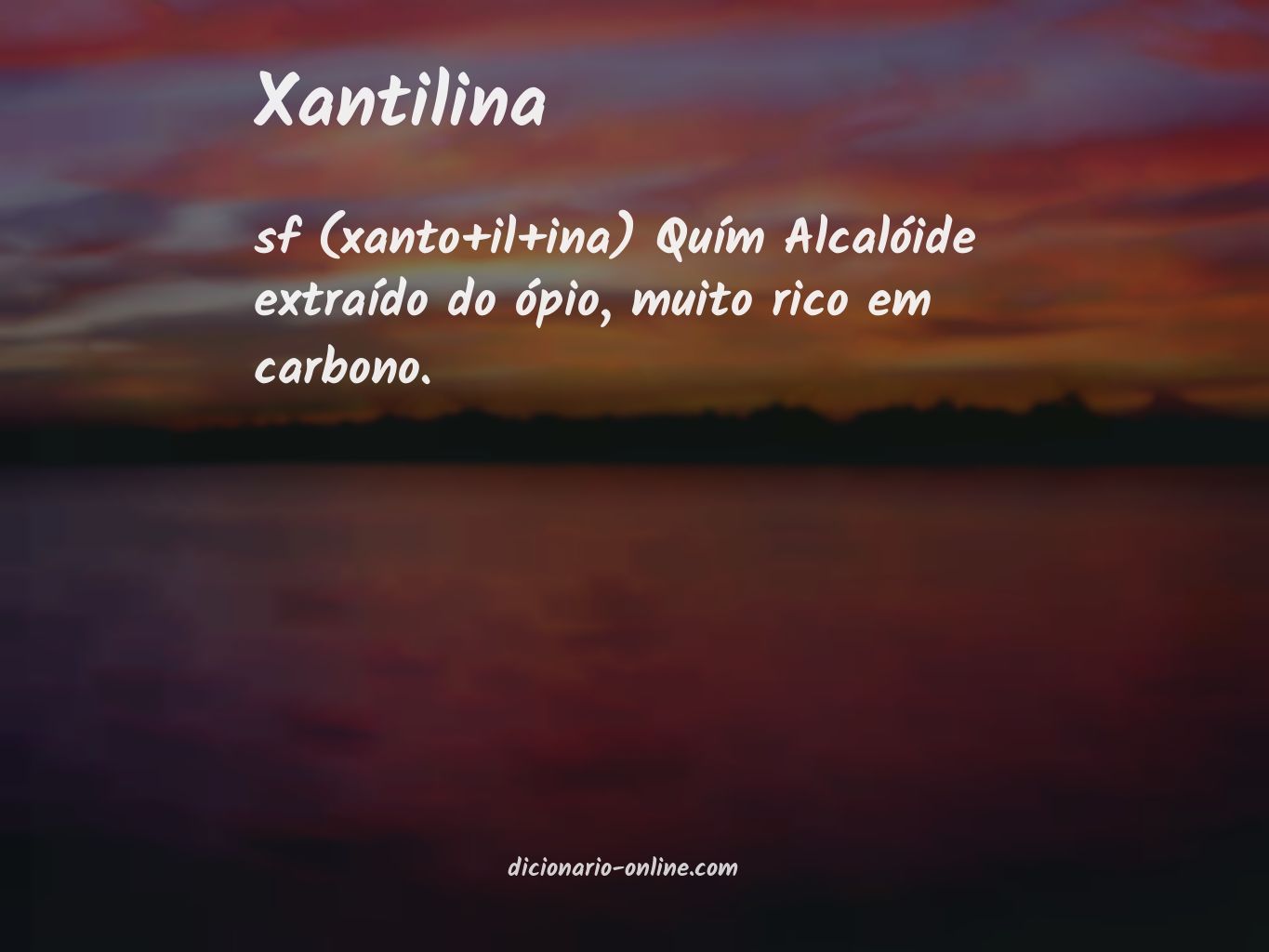 Significado de xantilina