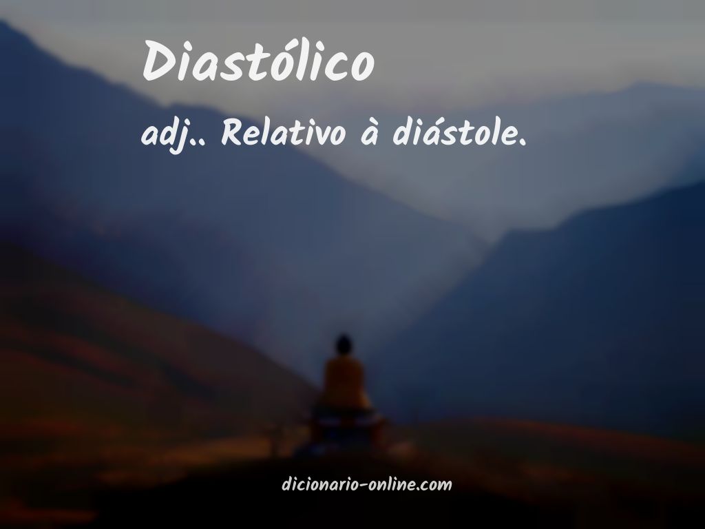 Significado de diastólico