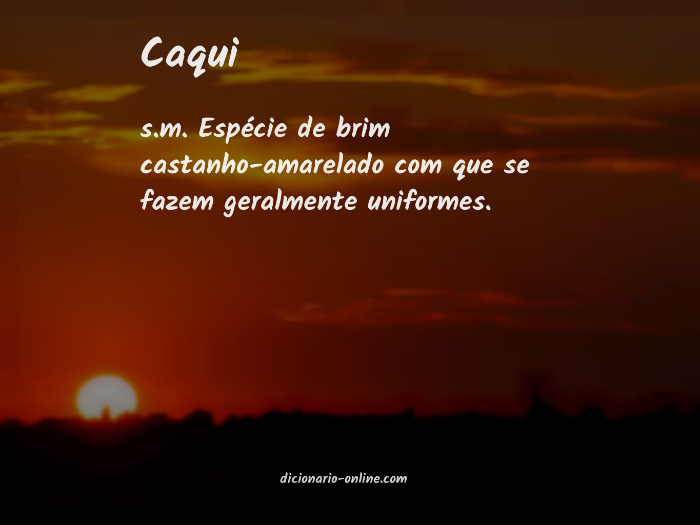 Significado de caqui