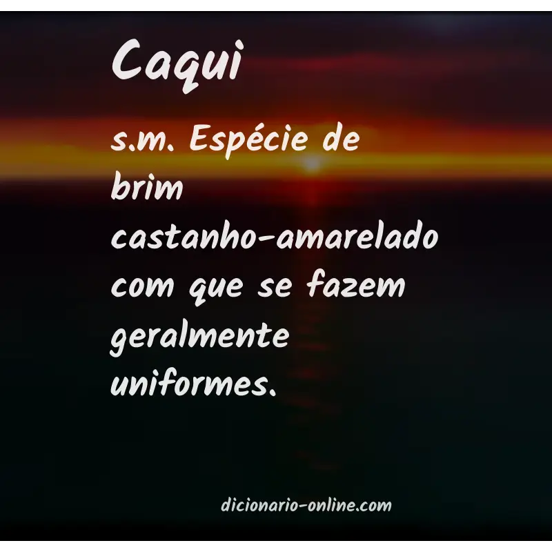 Significado de caqui