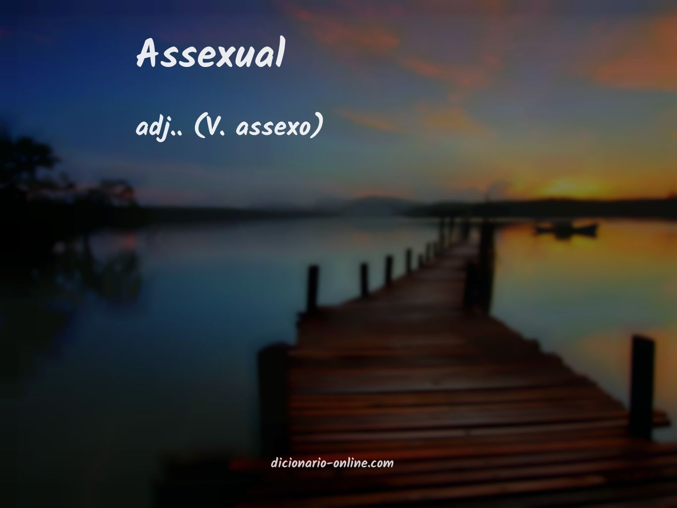 Significado de assexual