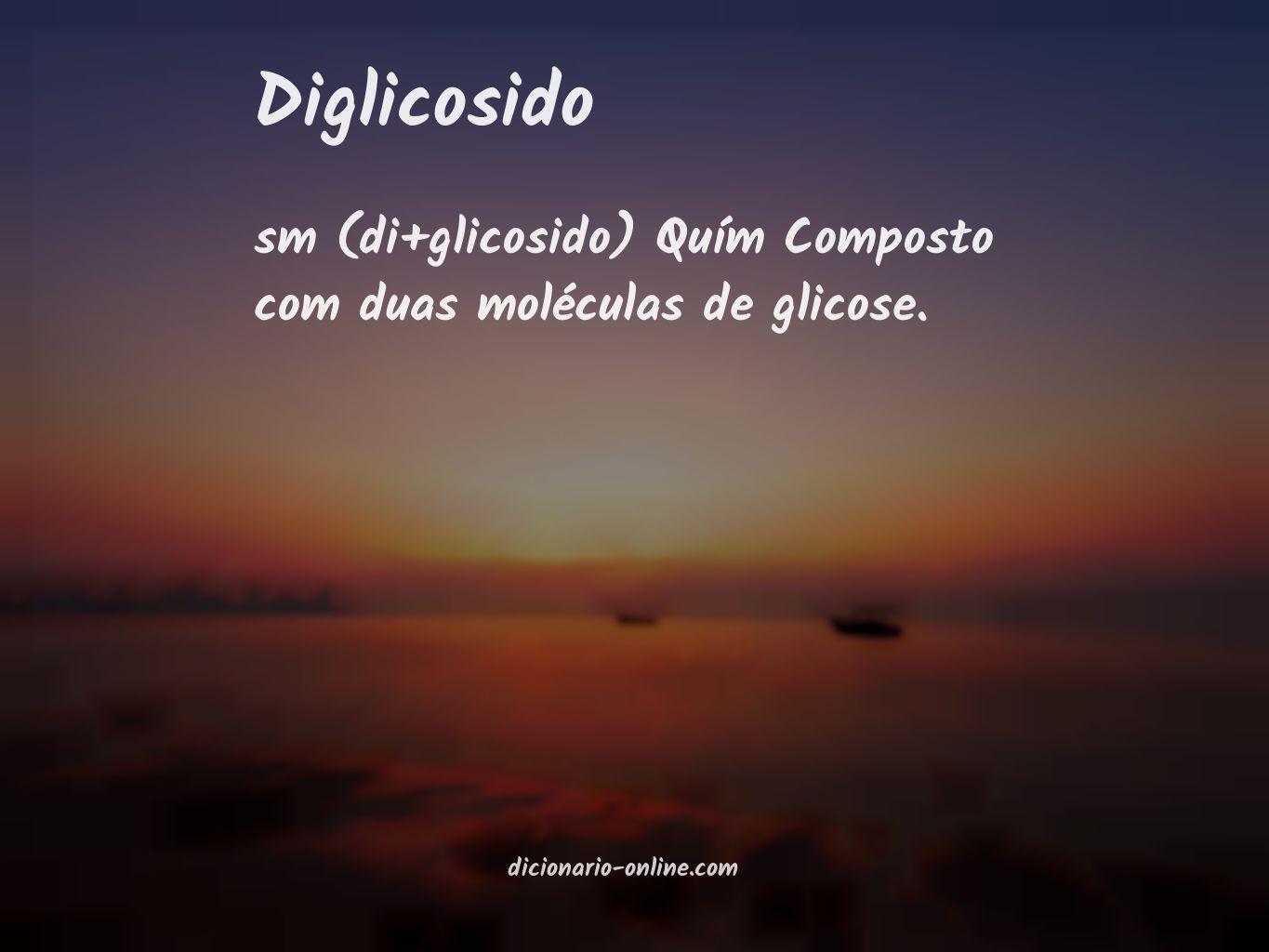 Significado de diglicosido