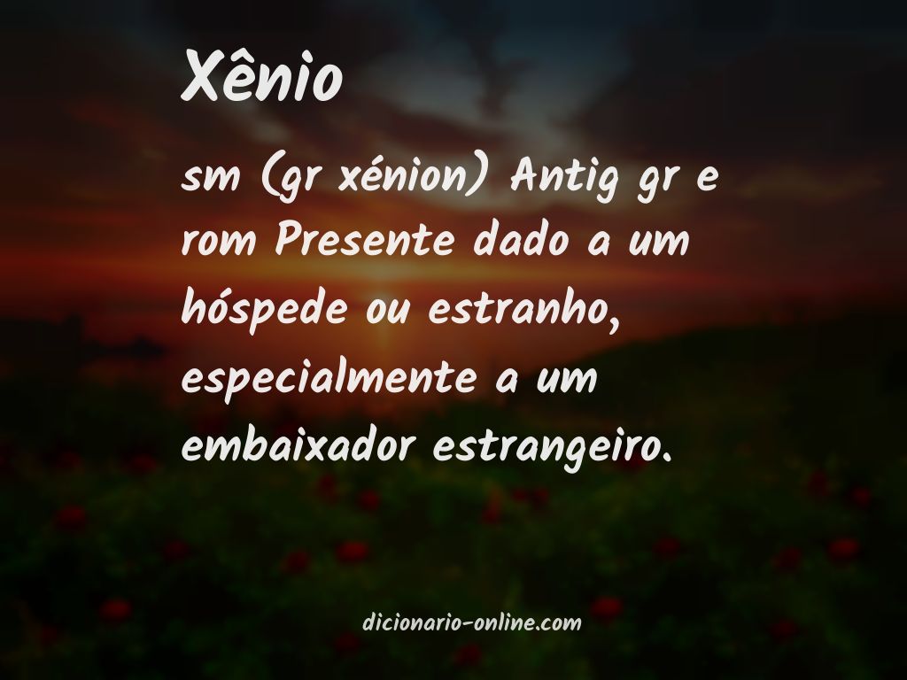 Significado de xênio