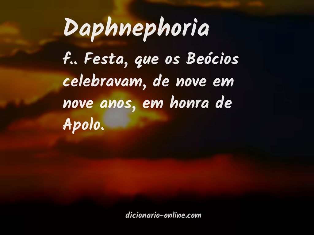 Significado de daphnephoria