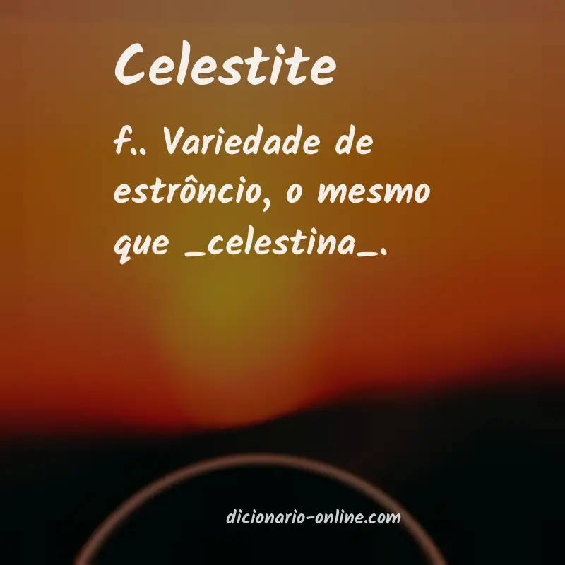 Significado de celestite