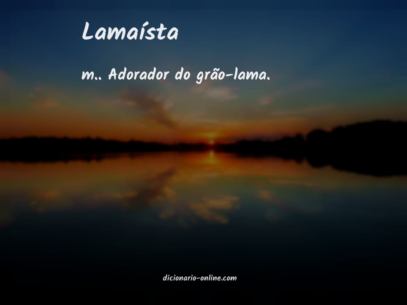 Significado de lamaísta