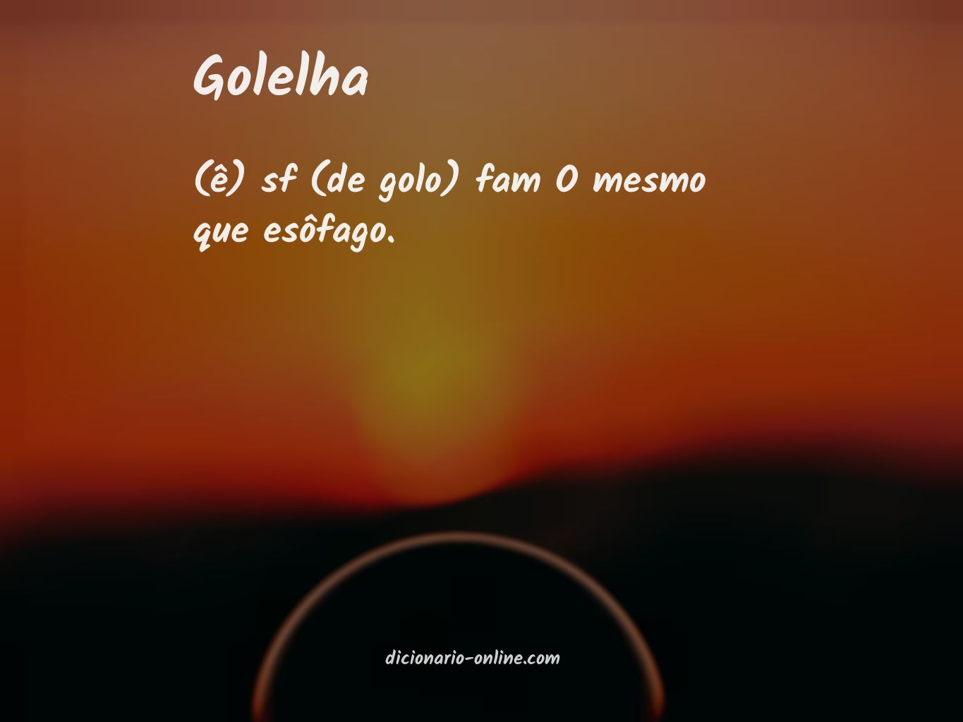 Significado de golelha