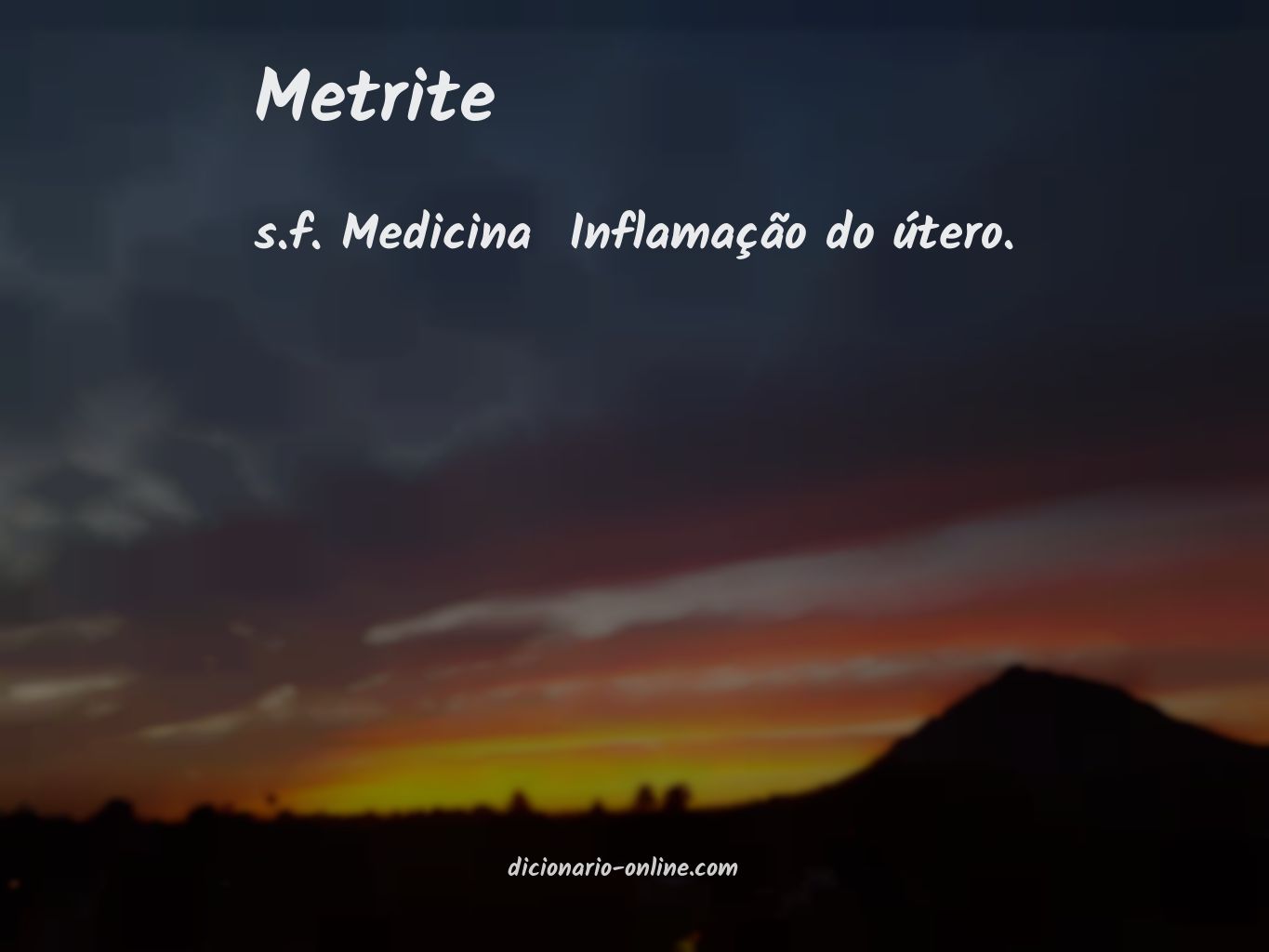 Significado de metrite