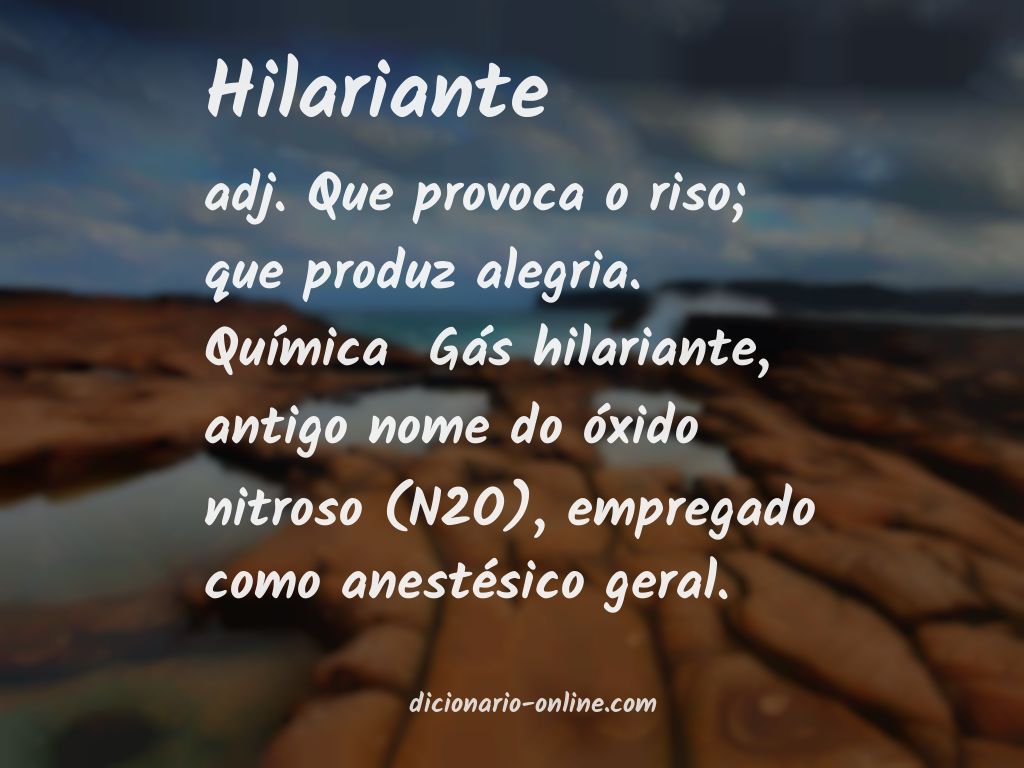 Significado de hilariante