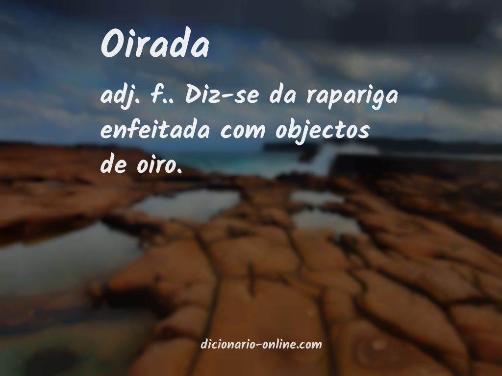 Significado de oirada