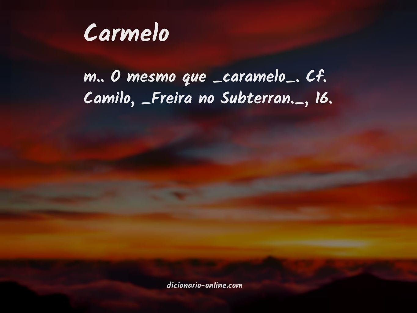 Significado de carmelo